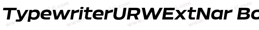 TypewriterURWExtNar Bold Oblique字体转换